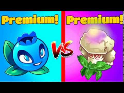 Plant vs zombies 2 premium vs premium electric blue berry vs cauliflower pvz2
