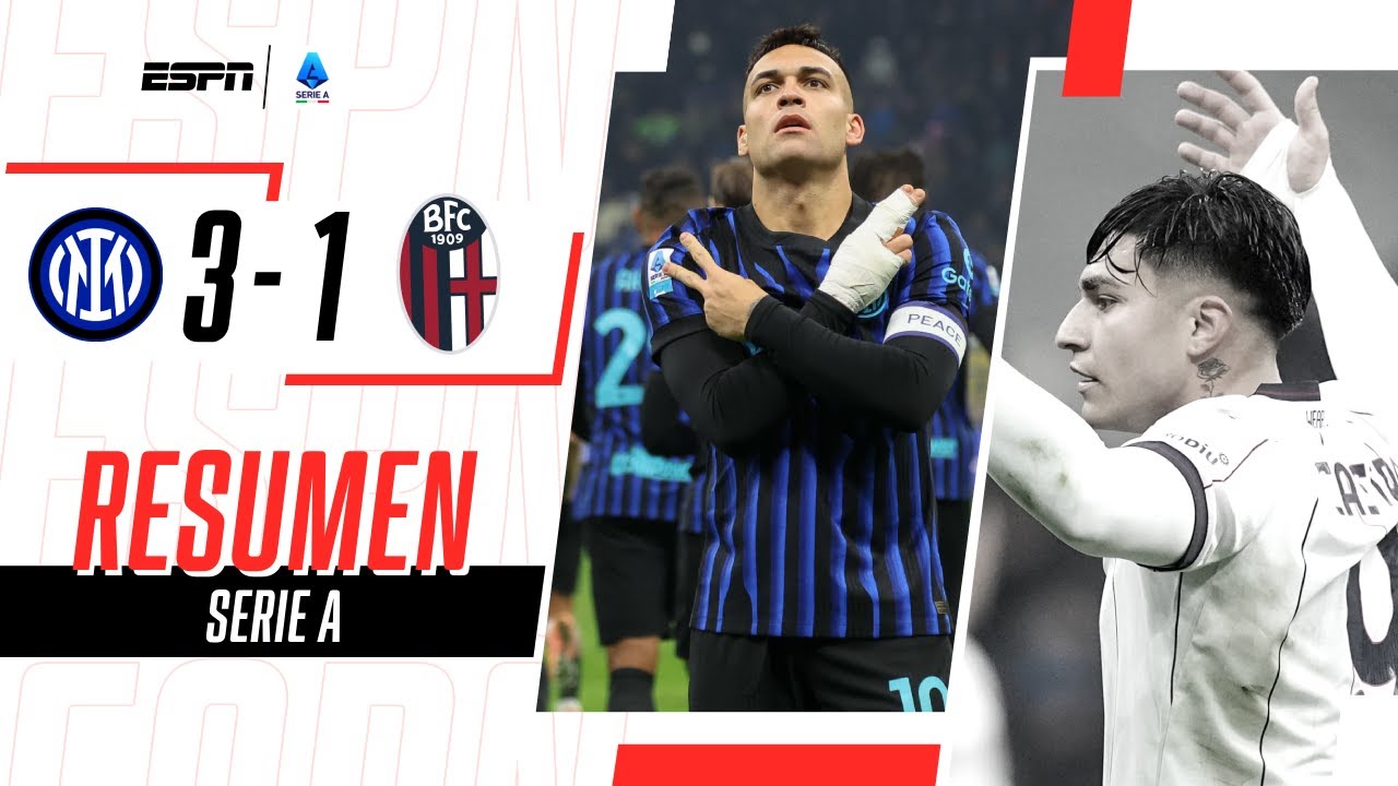 EL TORO BRILLÓ, SANTI CASTRO ANOTÓ Y EL NEROAZZURRO VOLVIÓ A LA CIMA | Inter 3-1 Bologna | RESUMEN