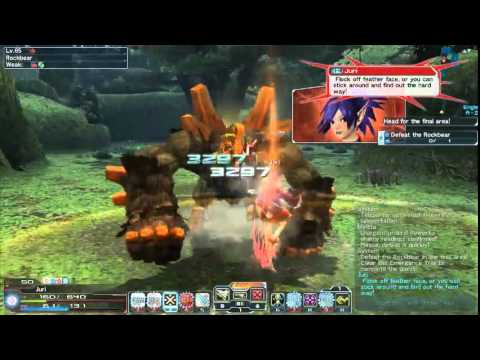 Juri kicks the shit outta a rockbear.