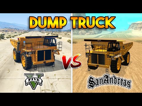 GTA 5 DUMP TRUCK VS SAN ANDREAS DUMP TRUCK (WHICH IS BEST?)