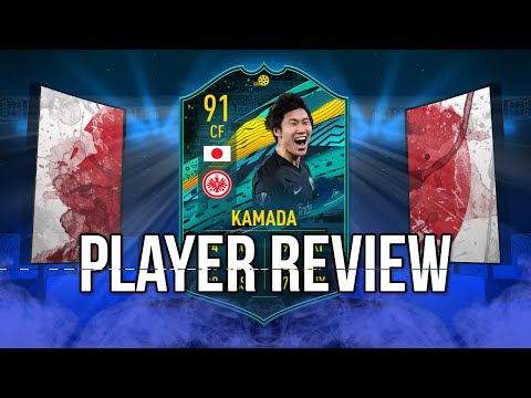 BROKEN CARD !! PLAYER MOMENTS KAMADA PLAYER REVIEW | FIFA 20 ULTIMATE TEAM