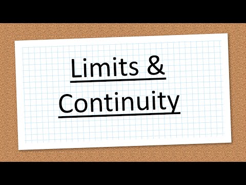 Limits & Continuity