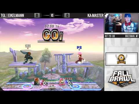 Fall Brawl 2016: TGL | Eikelmann (Ganon) v. Ka-Master (Luigi) - Project M 3.6 Singles