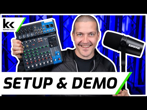 Shure MV7 & Yamaha MG10XU | Setup & Demo