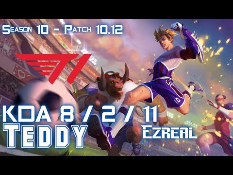T1 Teddy EZREAL vs APHELIOS ADC - Patch 10.12 KR Ranked