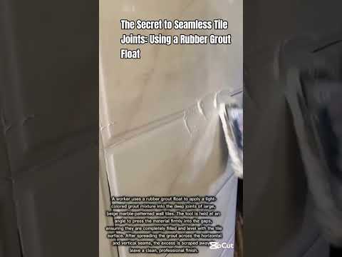 The Secret to Seamless Tile Joints: Using a Rubber Grout Float