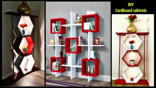 ❣️DIY CARDBOARD CABINETS WITH LIGHTS❣️ | ART  AND CRAFT | Diy crafts | Fashion pixies