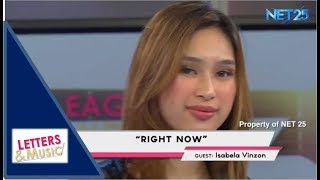 ISABELA VINZON - RIGHT NOW (NET25 LETTERS AND MUSIC)