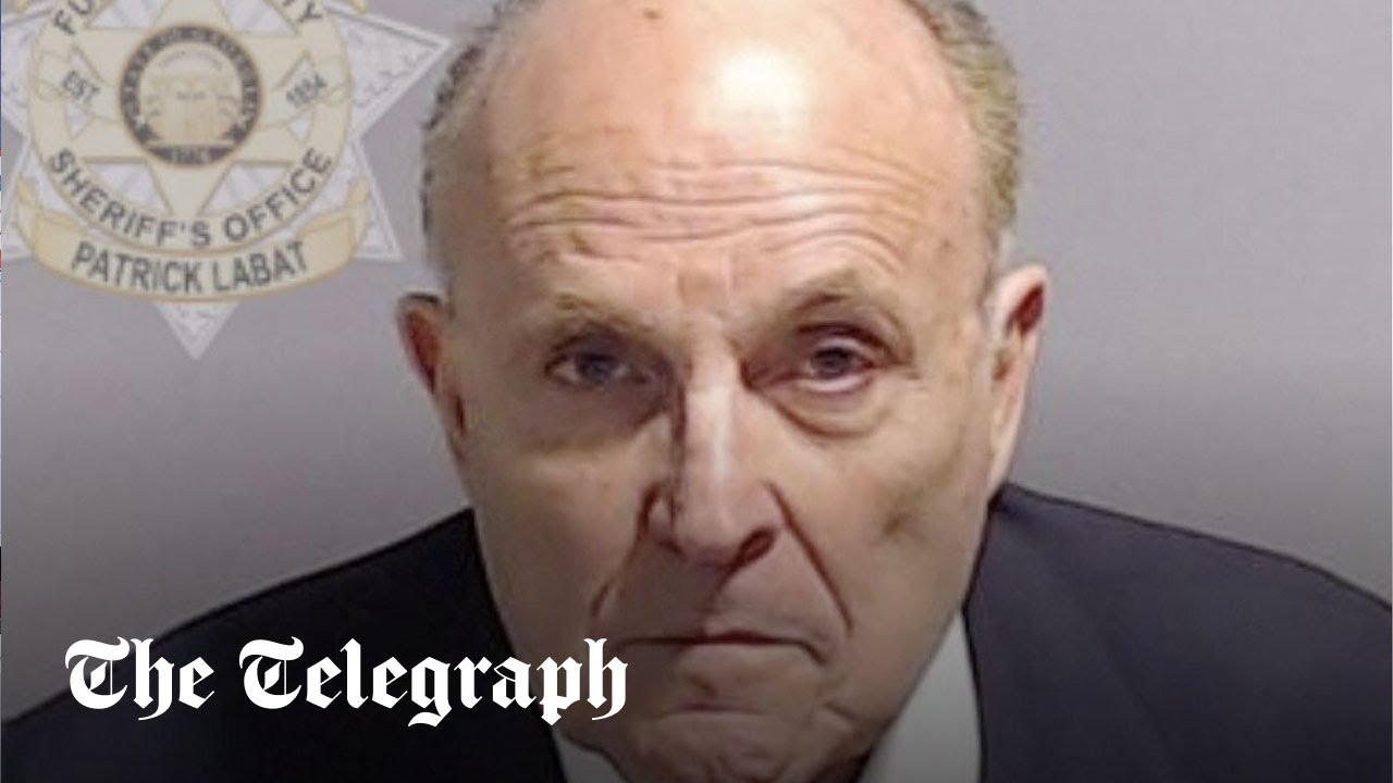 Watch: Rudy Giuliani mug shot - former Trump lawyer surrenders at