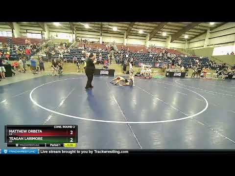110 Lbs Cons. Round 2 - Matthew Orbeta, CA Vs Teagan Larimore, CO 0f39