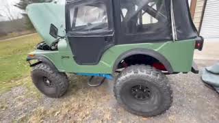 1972 Jeep CJ-5 Idle and Walk Around