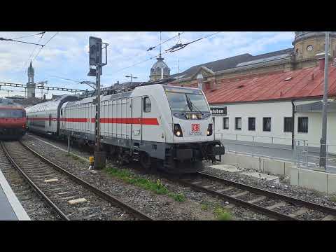 DBFV 147 570-6 (BR 147.5) mit IC 2004 Konstanz-Emden Hbf in Konstanz