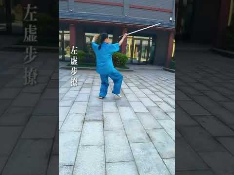 32式太极剑背向完整示范