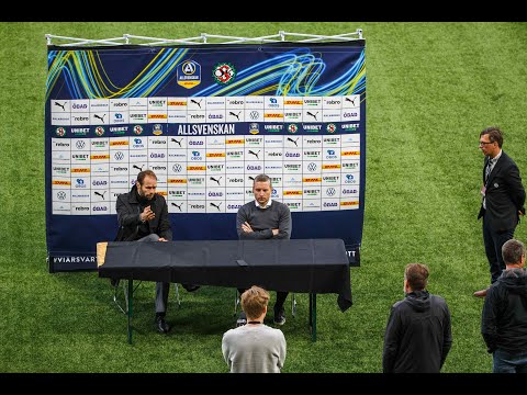 Presskonferens efter ÖSK – BK Häcken