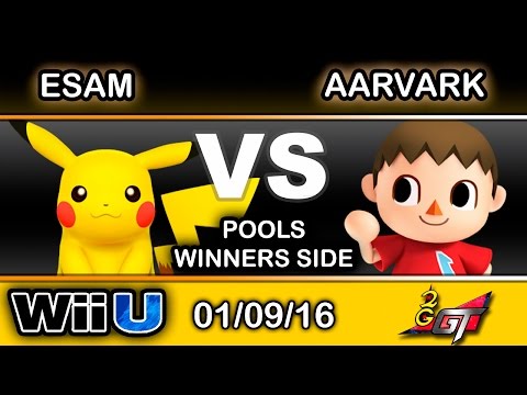2GGT: ESAM Saga - PG | ESAM (Pikachu) Vs. SoL | Aarvark (Villager) Pools - Smash Wii U