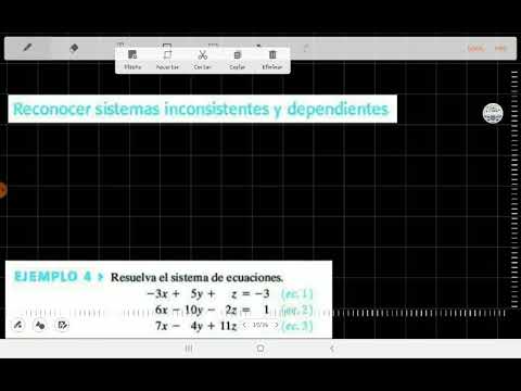 Reconocer sistemas inconsistentes y dependientes