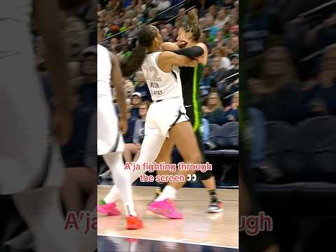 A’JA WILSON DESTROYS THE SCREEN 😤 ACES VS LYNX GOT HEATED FAST #wnba