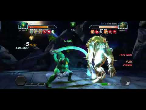 Scorpion’s Heal Showcase vs Man-Thing on Node 20