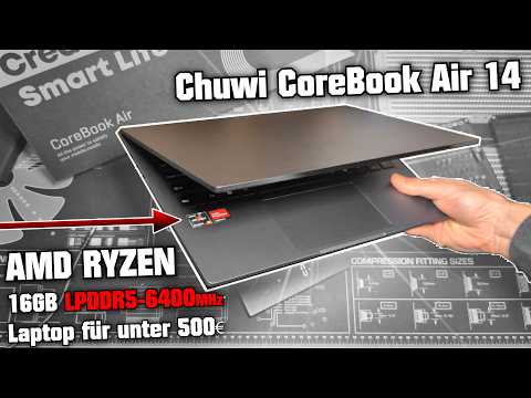 Chuwi CoreBook Air 14 😍 Thin and Light Laptop with AMD RYZEN APU & 16GB LPDDR5-6400MHz for under ...