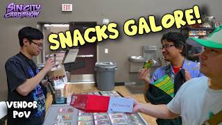 Trading Pokemon For Food!? | Sin City Card Show Las Vegas | Vendor POV Day 1