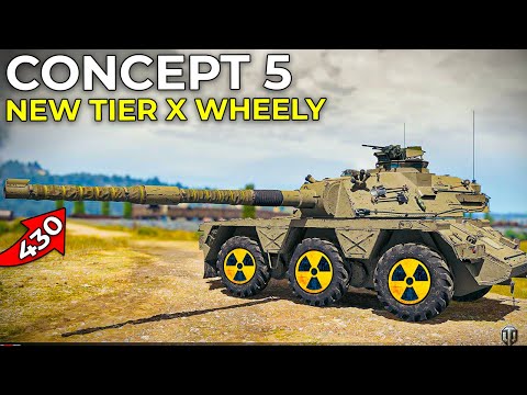 Tier 10 British Wheely, The Concept 5 Preview | World of Tanks