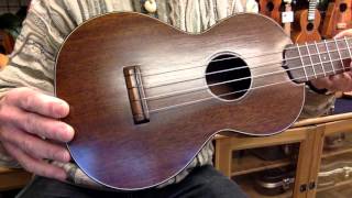 Video thumbnail for "Moon River" on 1950's Vintage Martin Style 1 Mahogany Concert Ukulele #2357 @ Ukulele Mania, Toyko by UkuleleMania