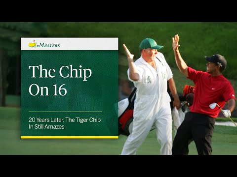 The Chip on Hole No. 16 | Tiger Woods' Quintessential Masters Moment