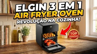 Fim do GÀS! Troquei 3 aparelhos por esse l Testei a Fritadeira Elgin 3 em 1.