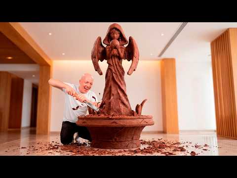 11 Days to Create a Giant Chocolate Statue in 45 Minutes!