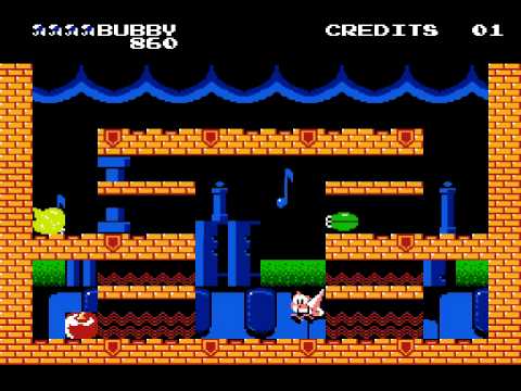 Parasol Stars - Rainbow Islands II - The Story of Bubble Bobble III NES Gameplay