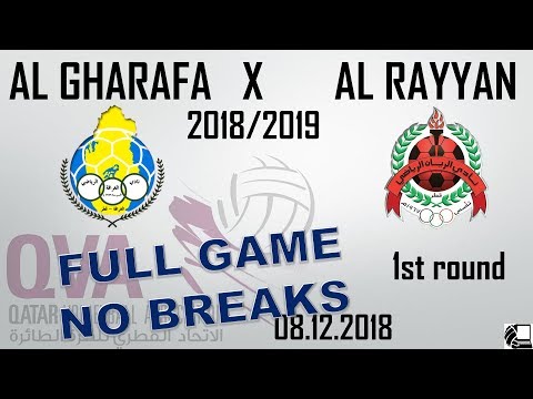 Al Gharafa X Al Rayyan 1:3 - Qatar Volleyball League 18/19 - (08.12.2018) NO BREAKS, BACK VIEW