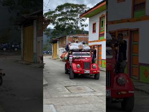 #carpati llegando a El Cairo valle cargado de campesinos y sus productos #campo #café