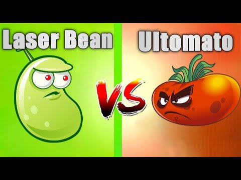 Laser Bean vs Ultomato - Who Will Win? PvZ 2 Plant Vs Plant