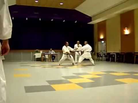 Sensei Samo JKA examination kumite