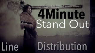 4Minute - Stand Out (Line Distribution)