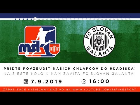 MŠK Považská Bystrica - FC Slovan Galanta