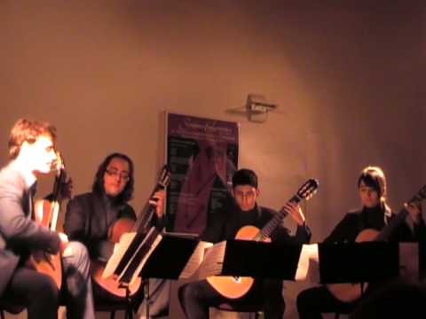 Amanecer Guitar Quartet paesaje cubane con rumba