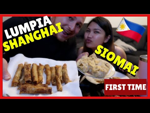AMERICAN Cooks UNLIMITED LUMPIA x SIOMAI | FILIPINO MUKBANG