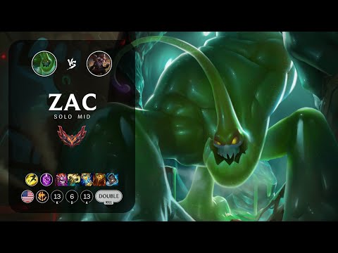 Zac Mid vs Kled - NA Grandmaster Patch 13.1