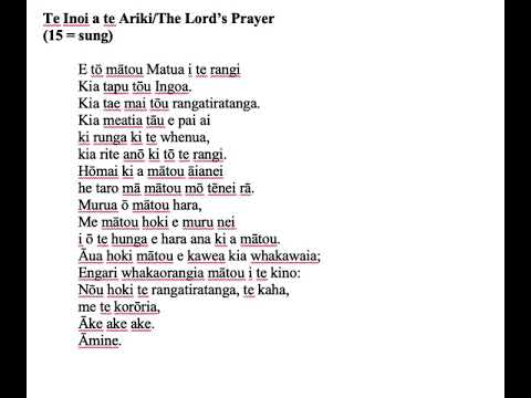 15 Shiloh Whanau Te Inoi a te Ariki Lords Prayer
