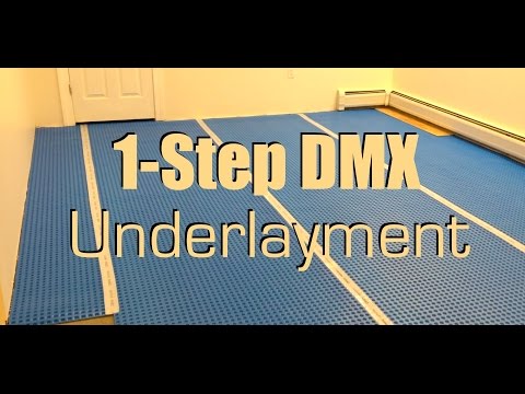 1-Step DMX Underlayment for Basement Floor