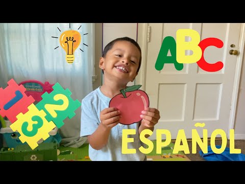 Jeremy Learns Spanish | Colors, Numbers, Shapes Educational video