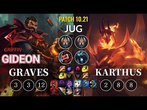 GRF GIDEON Graves vs Karthus Jungle - KR Patch 10.21