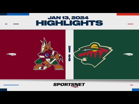 NHL Highlights | Coyotes vs. Wild - January 13, 2024