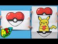 How To Draw A VALENTINE S PIKACHU SURPRISE FOLD
