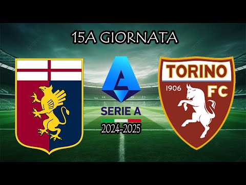 ⚽GENOA - TORINO⚽15a GIORNATA ⚽SERIE A 2024-2025⚽LIVE⚽