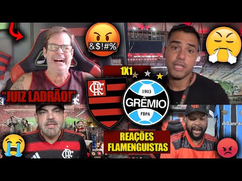 REAÇÕES dos FLAMENGUISTAS - FLAMENGO 1X1 GRÊMIO - BRASILEIRÃO 2025 - REACT VAMOS RIR DO FLA!