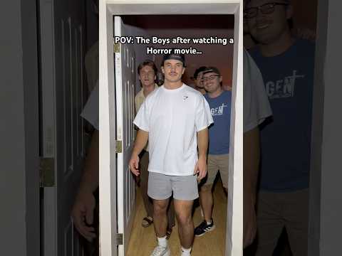 POV: Me and the Boys after watching a Horror movie… #theboys #viral #shorts #horror