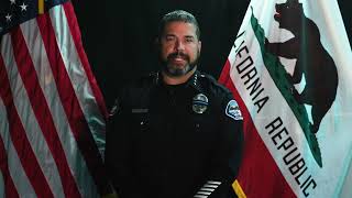 A message from Menifee Police Chief Chris Karrer