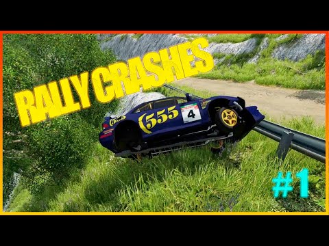 Rally Crashes Compilation #1 BeamNg Drive  | |  The Crash World